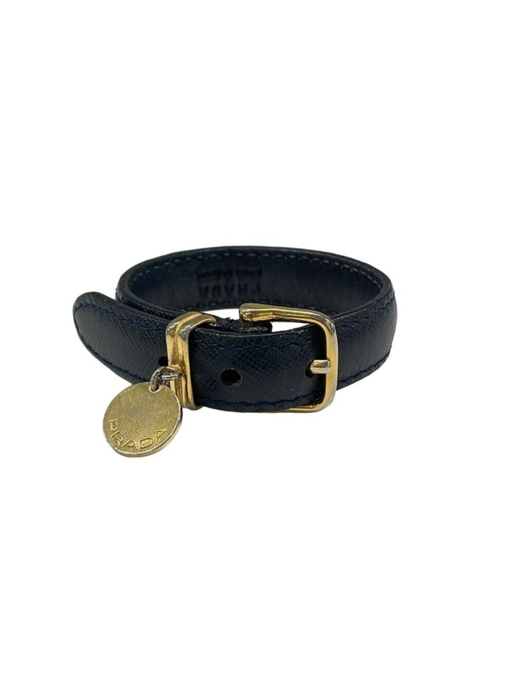 Prada Bracelet Leather Dark Navy
